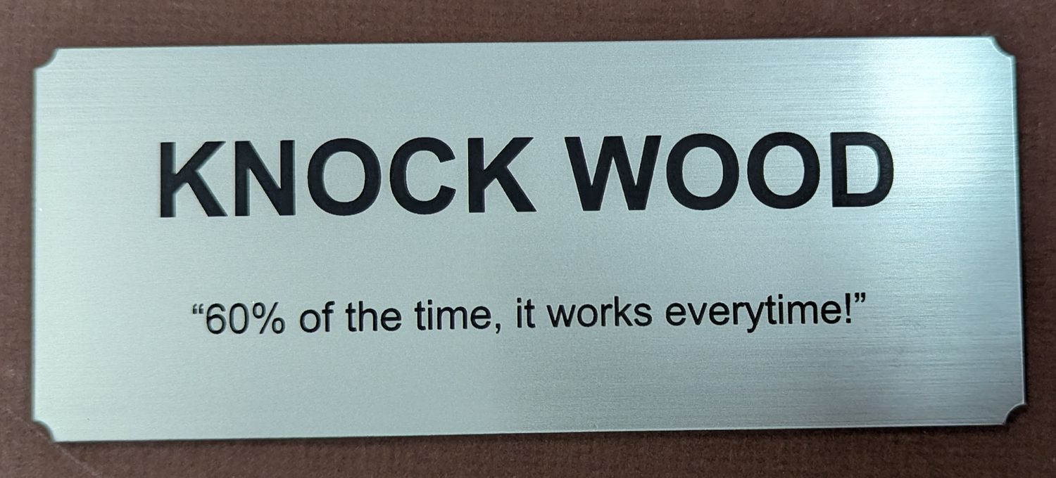 Silver Award Label 150 x 60 x 1.5mm