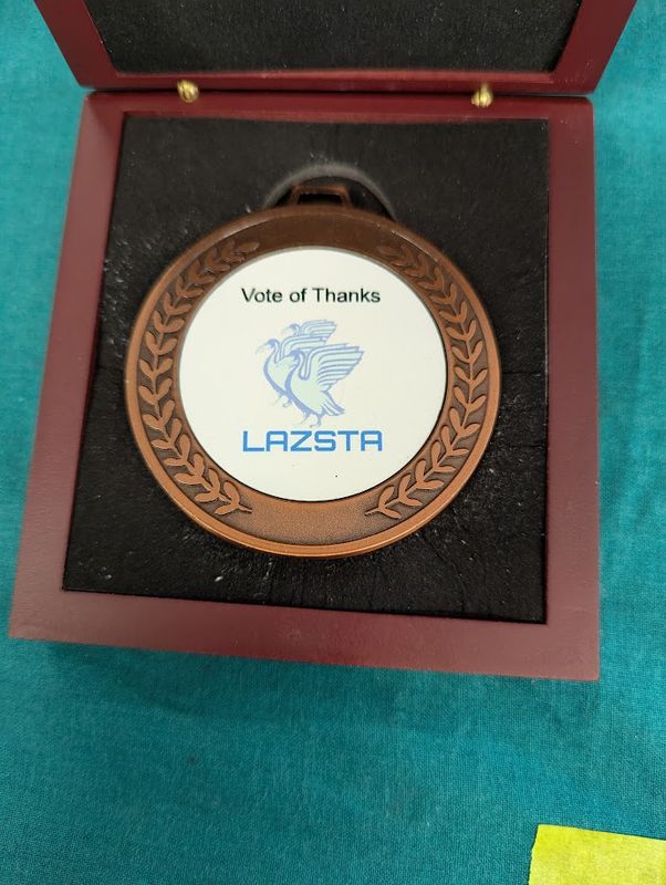 Vote of Thanks Medal