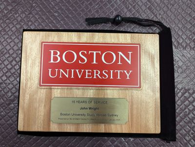 Custom Plaque - Boston University