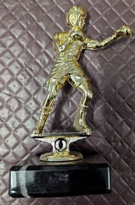 Boxing Figure-Male MARBLE BASE