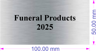 Silver Label 100mm x 50mm