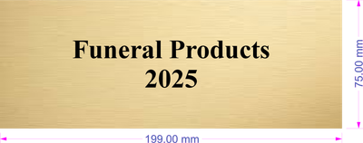 Gold Label 199mm x 75mm