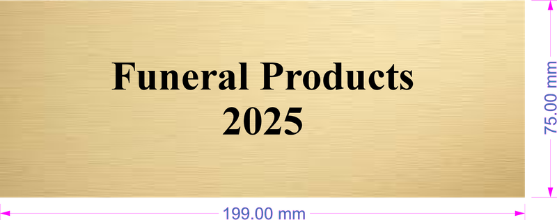 Gold Label 199mm x 75mm