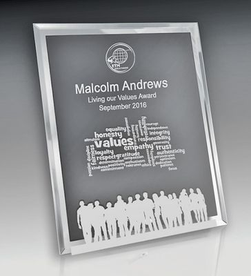 1256-3LAND: Mirror Edged Clear Glass-Rectangle Landscape