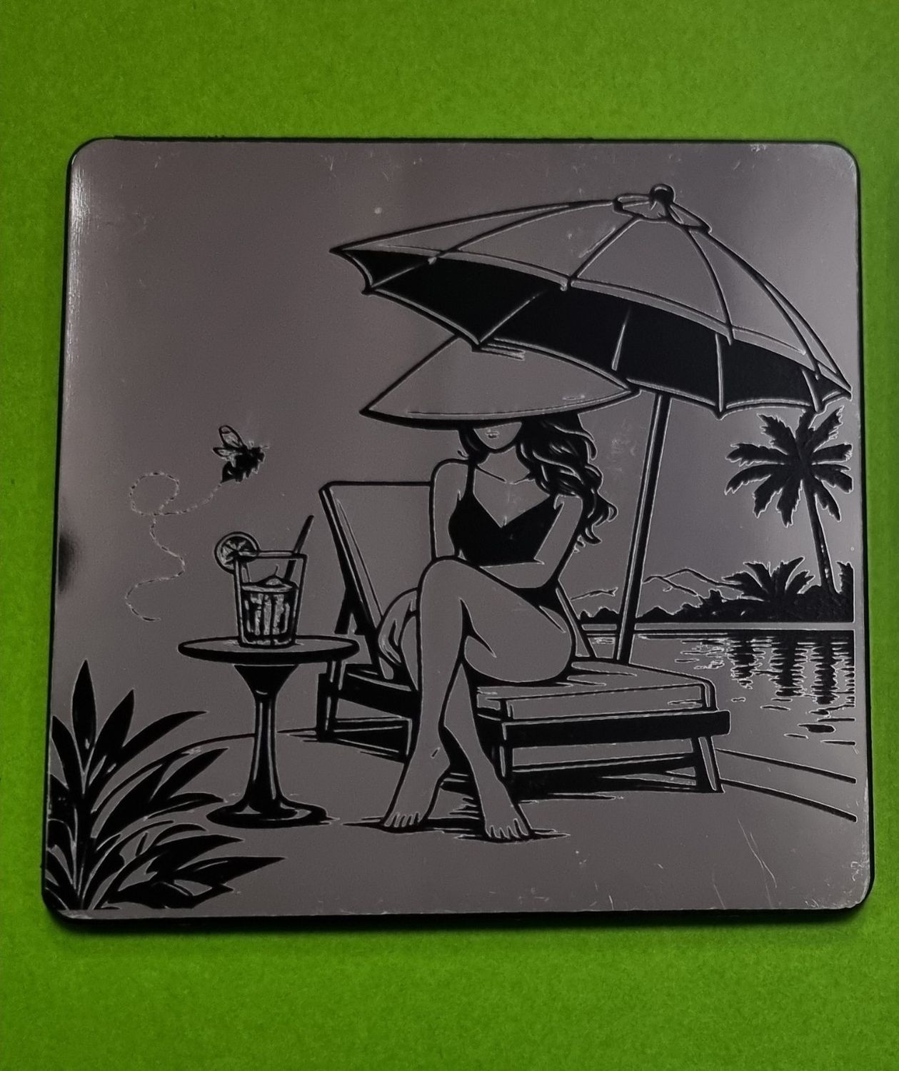 Coaster Beee Careful (Blank)
