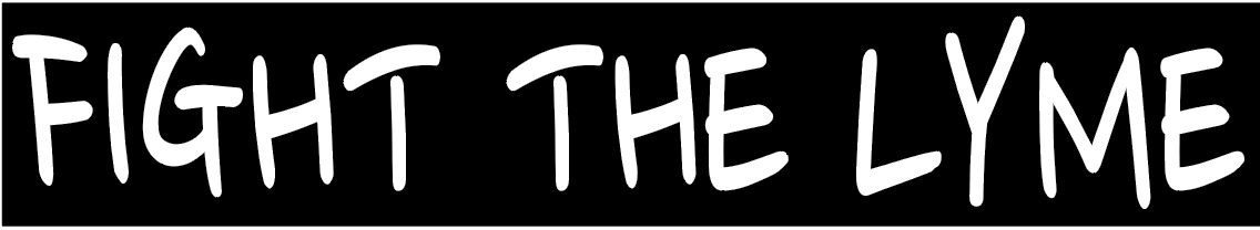 Fight The Lyme Sticker - White