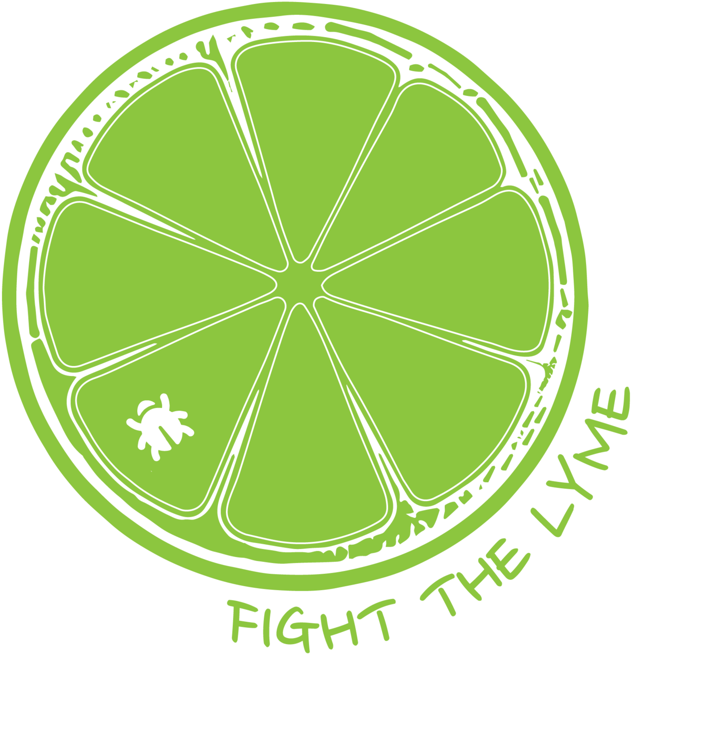 Fight The Lyme - Lime Slice Sticker
