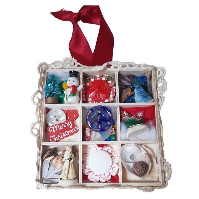 Christmas in vintage town