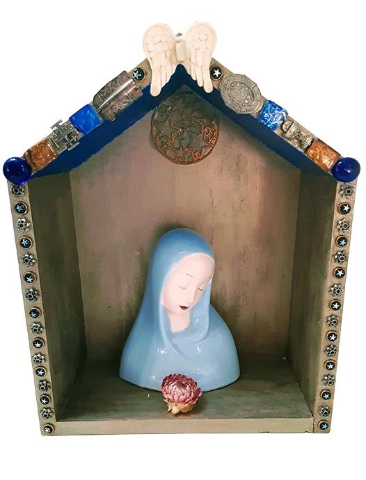 Blue Shrine Madonna