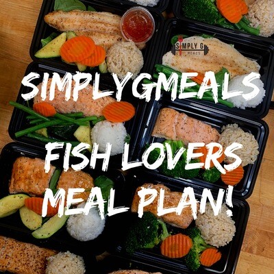 FISH LOVERS MEAL PLAN! (40 MEALS) +2 FREE UPGRADES! 