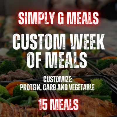 Week Of Custom Meals (15 Meals)