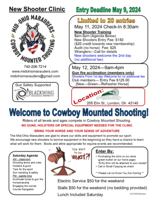 *New Shooter Clinic - May 11