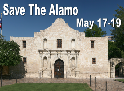 *Save the Alamo, ONLY IF YOU ARE NOT ENTERING MAIN MATCH - Expo & Friday Practice