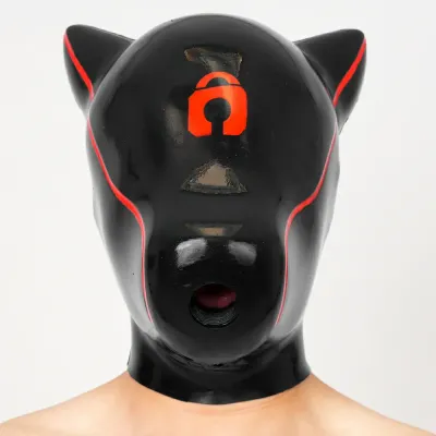 Silicone Locked Slutty Dog Hood
