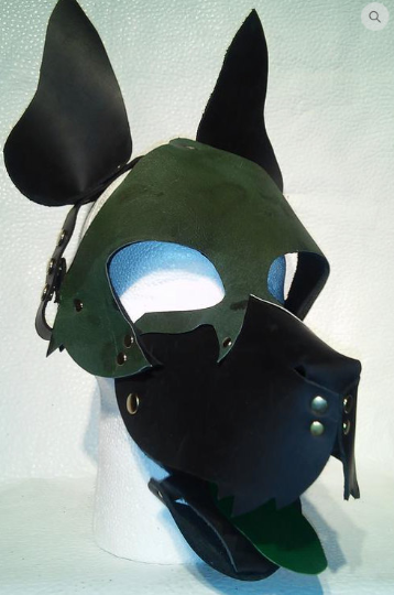 2-Tone Leather Dog Hood