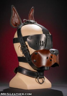 Bondage Dog Muzzle Brown
