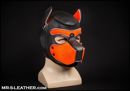 Mr-S Neoprene Puppy Hood: Orange