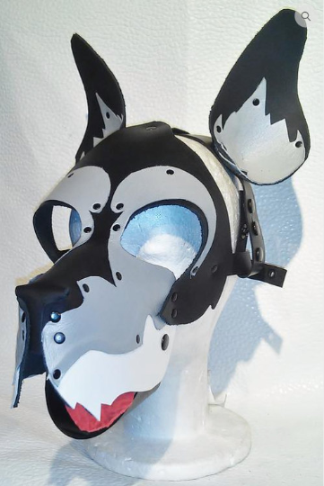 3-Tone Leather Dog Hood