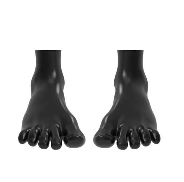 Silicone Black Short Feet