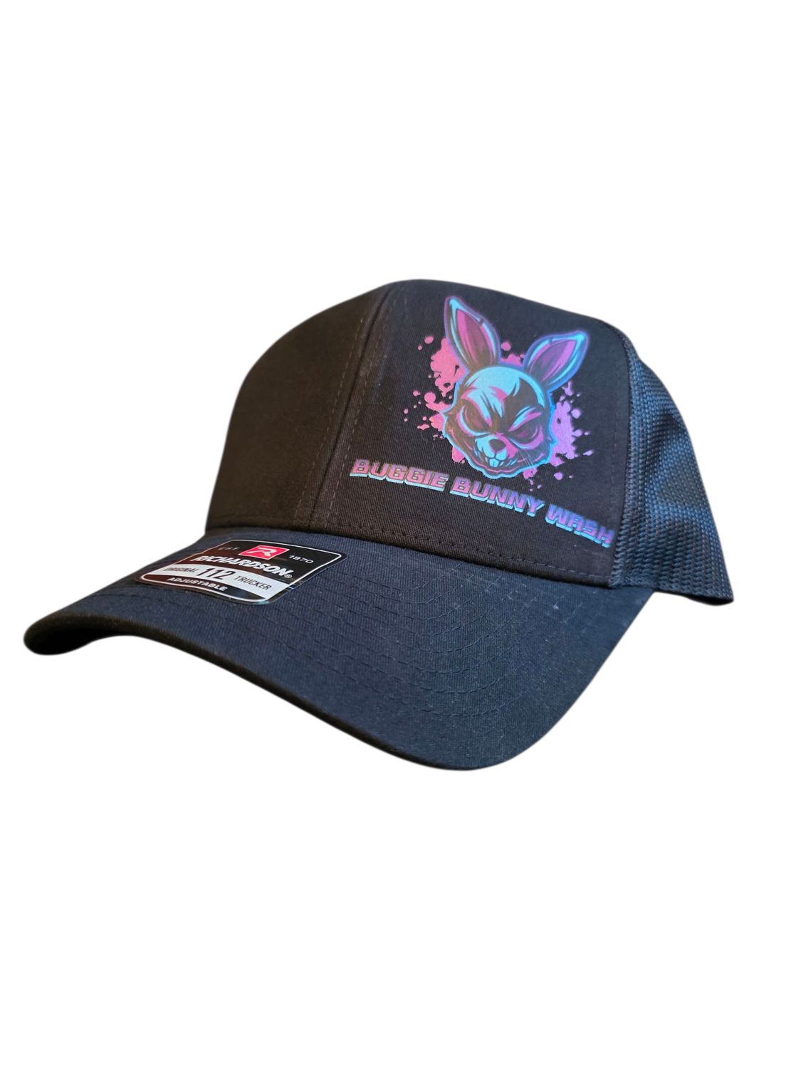 Buggie Bunny black trucker hat