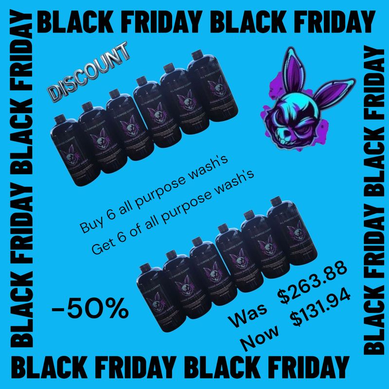 Buy 6 get 6 free Buggie Bunny All Purpose off road wash