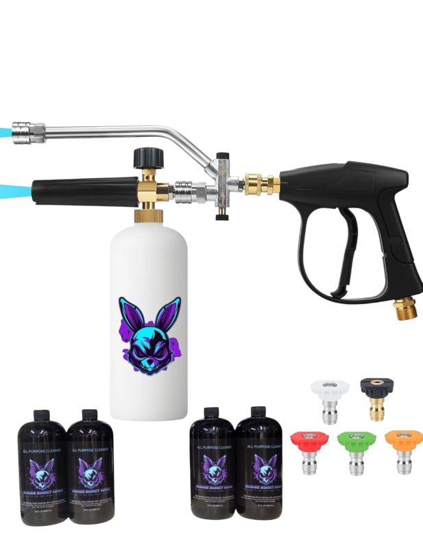 Foam cannon dual valve combo bundle