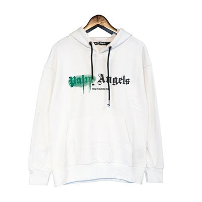 Palm Angels White Graffiti Hoodie