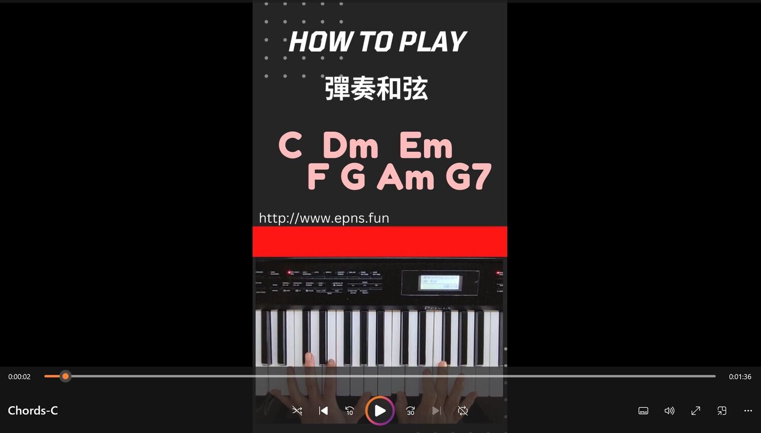 C Dm Em F G Am G7 Chords (Free)