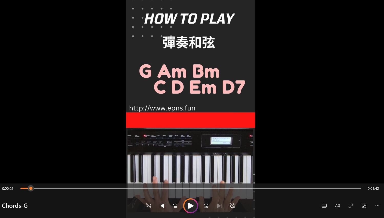 G Am Bm C D Em D7 Chords (Free)