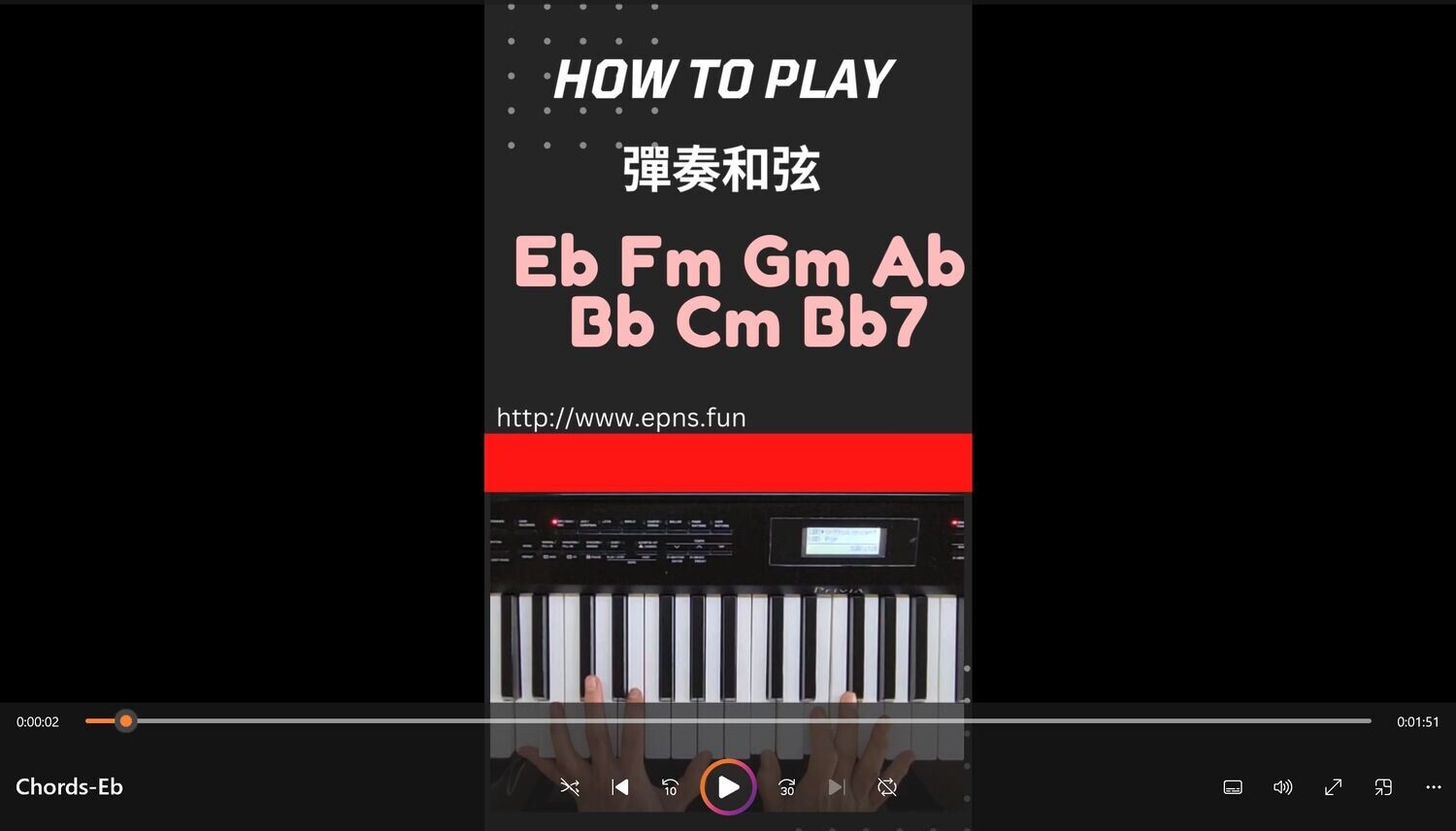 Eb Fm Gm Ab Db Cm Bb7 Chords (Free)