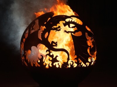 900mm Fighting Dragons Firepit