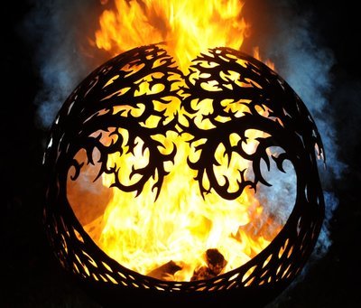 900mm Tree of Life Sphere Firepit (In stock)