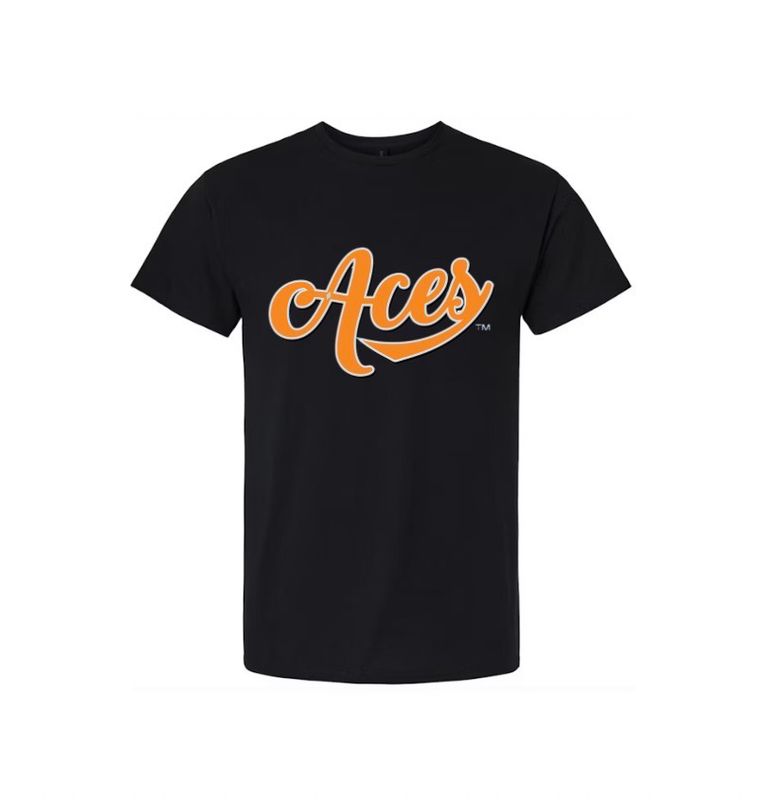 Aces Orange Logo T Shirt