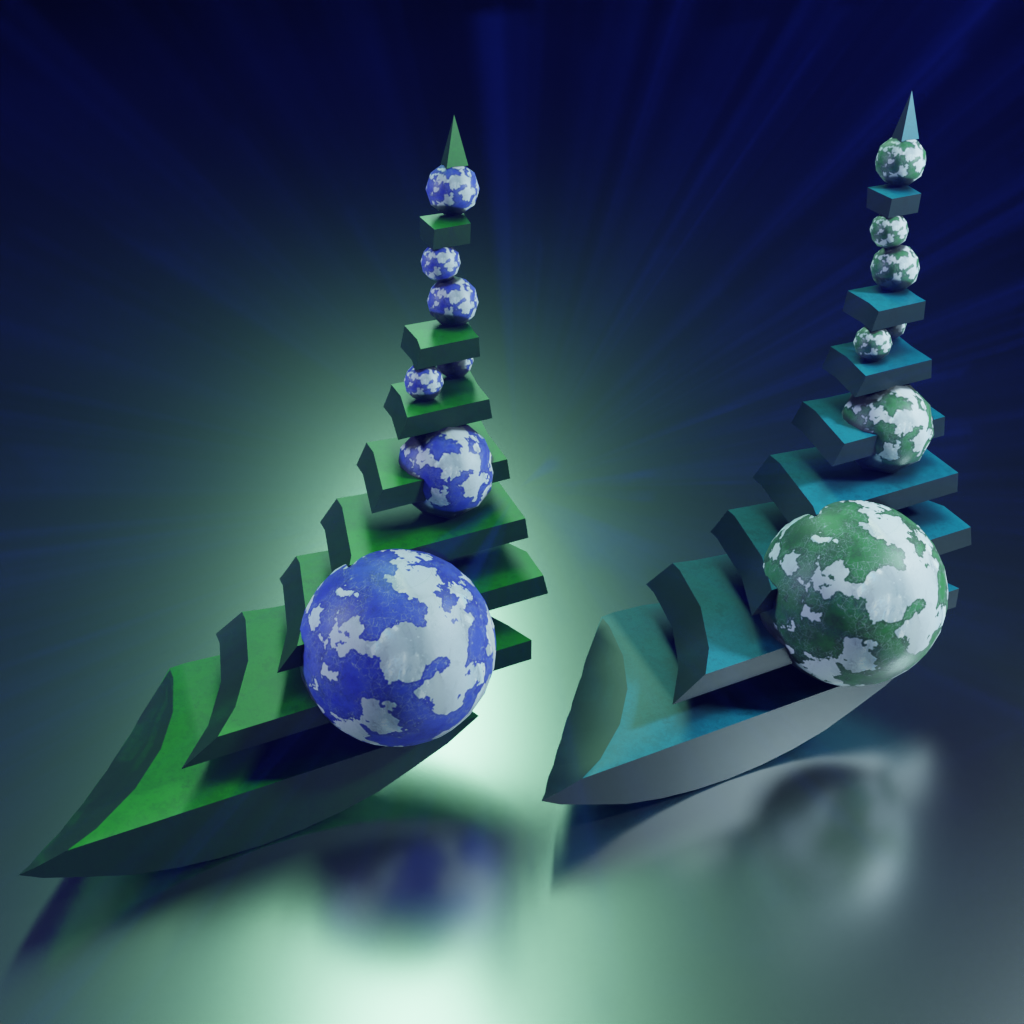 Abstract Sculptures 001 ( Set of 2 Assets )