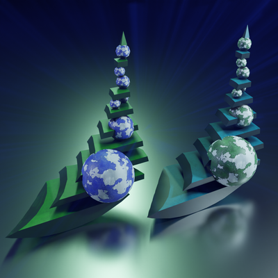 Abstract Sculptures 001 ( Set of 2 Assets )