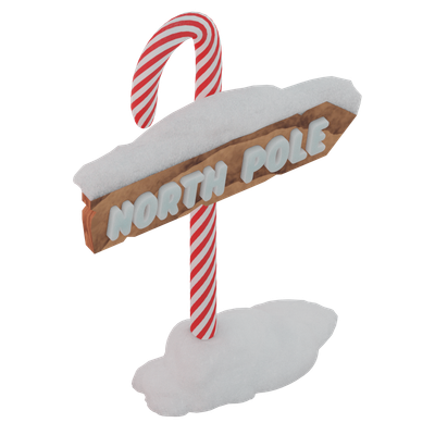 Custom Submission - Santa Claus - North &amp; South Pole signs