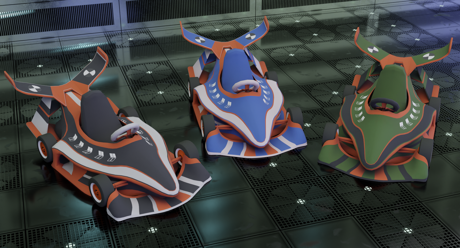 Upland Ready Go-Kart Set of 3 - F1 Speedrunner SET