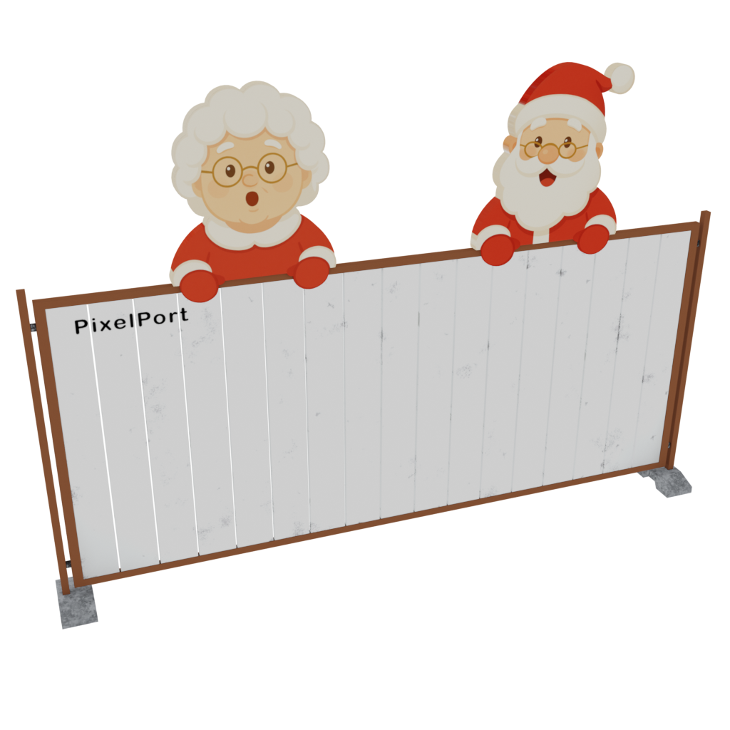 Winter-Wonderland Fence Set of 2