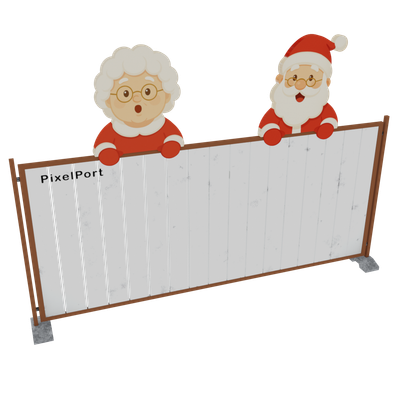 Winter-Wonderland Fence Set of 2