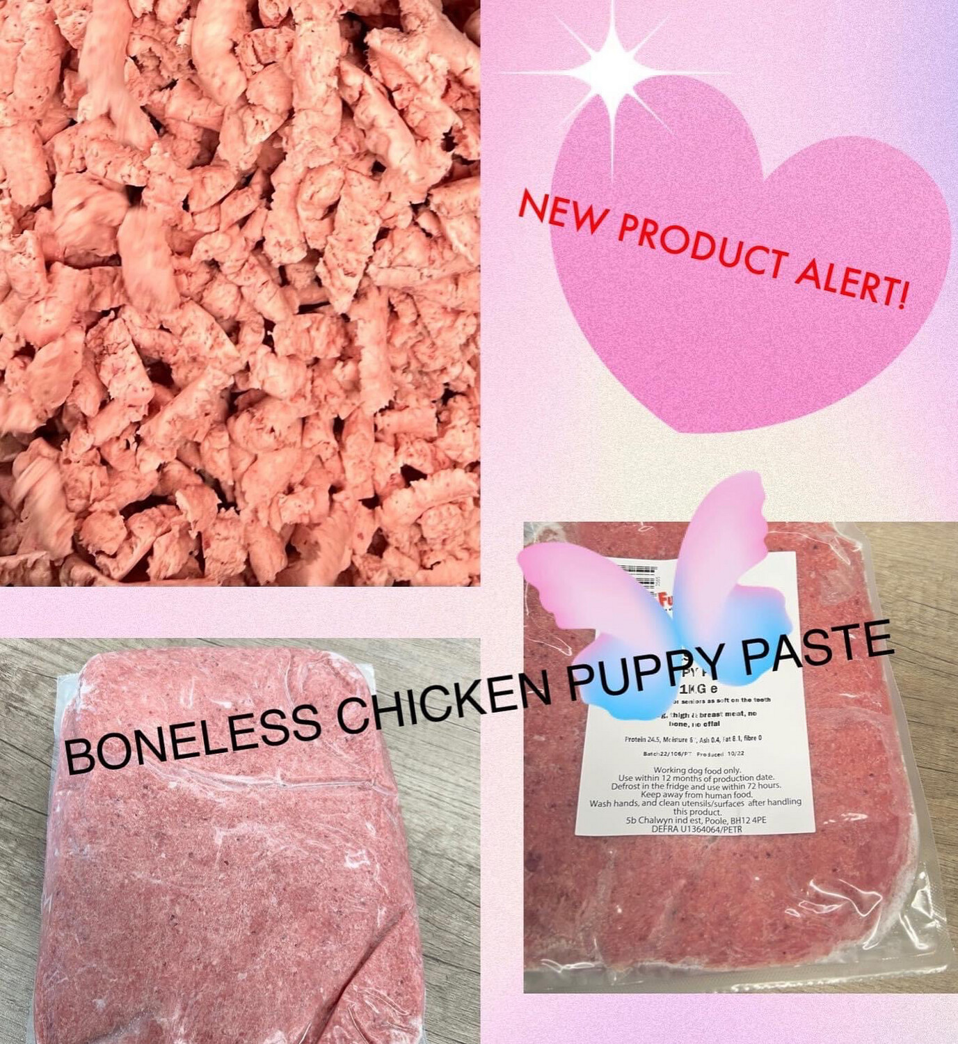 Boneless Chicken Puppy Paste 1kg