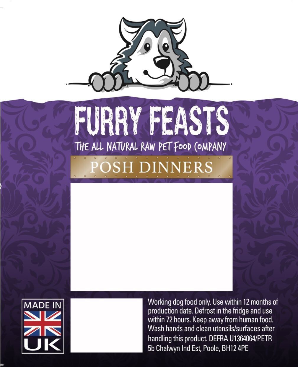 Posh Dinner Surf and Turf 80/10/10 500g