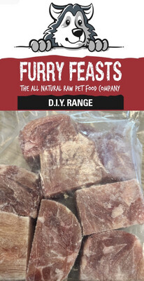 Furry Feasts Free Range Chicken Thigh Meat Chunks 1KG
