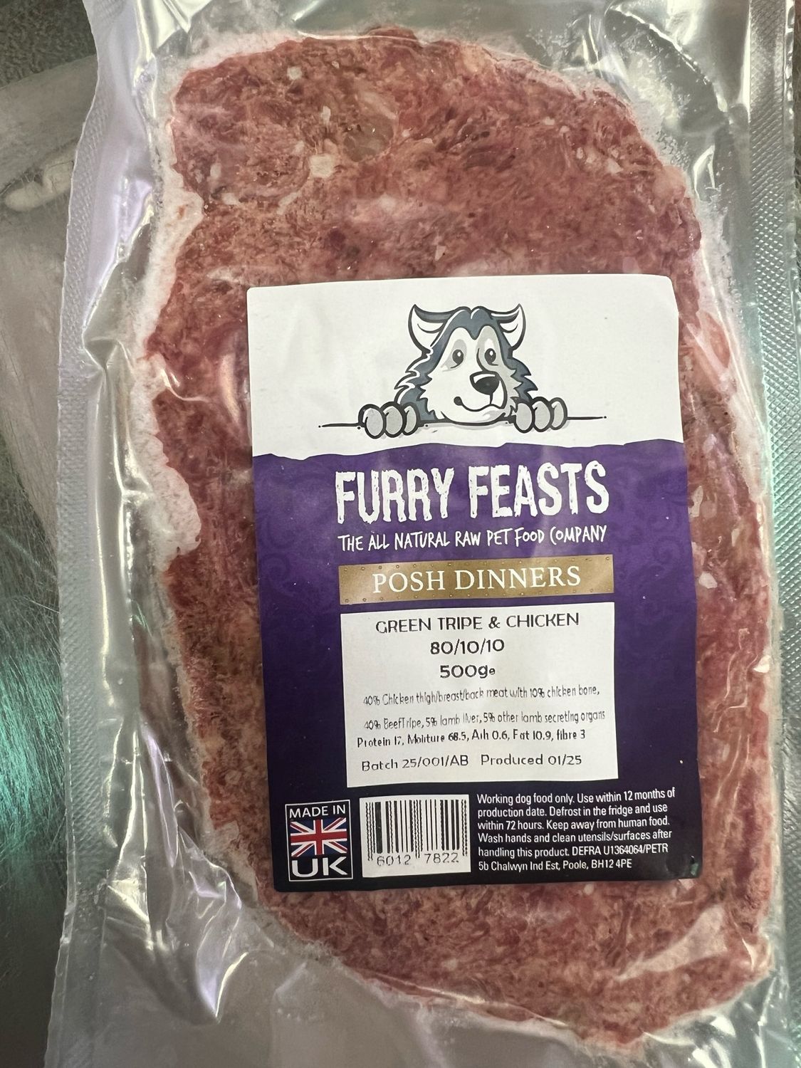 Green Tripe With Chicken 500g