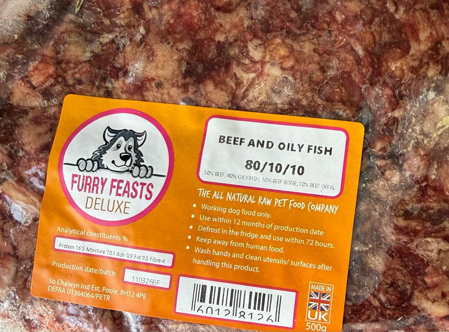 Deluxe Beef And Oily Fish 500g