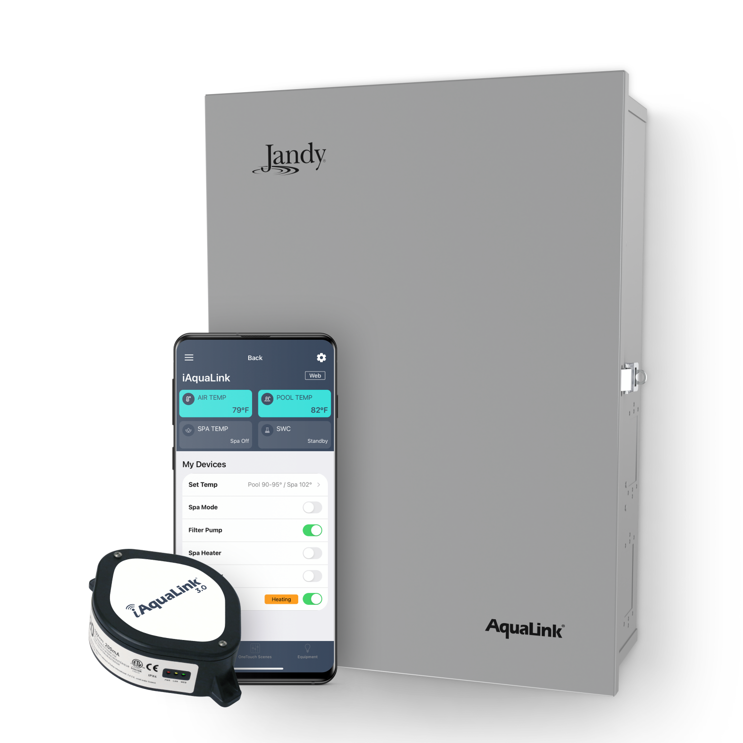 Jandy AquaLink RS PS6 Pool and Spa Kit with PureLink Sub-Panel, PLC1400 and iAquaLink Make Smart Pool Control Simple