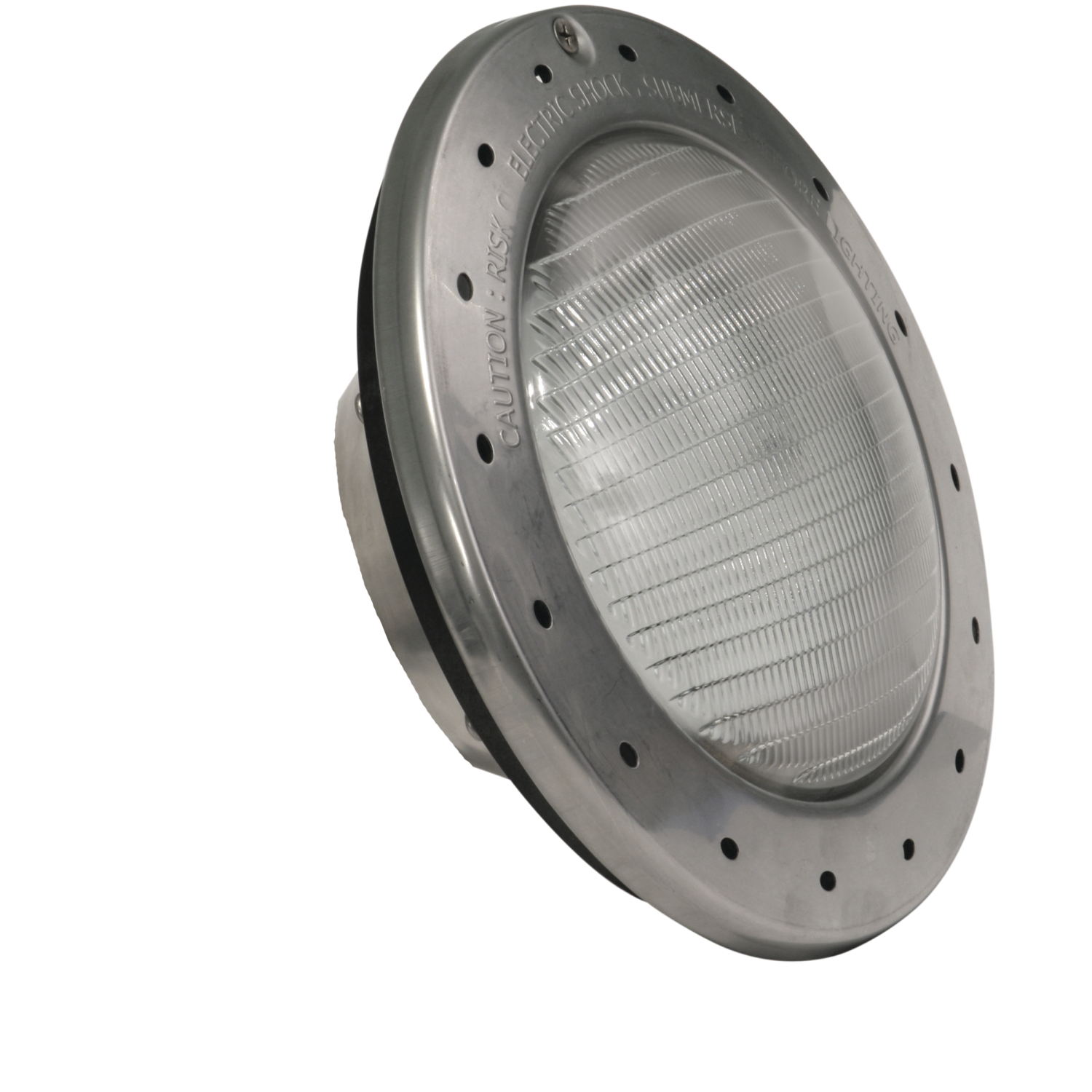 LARGE DAYLIGHT WHITE LED LIGHT, 120V, 65W, STAINLESS STEEL RING, 100 FT CORD