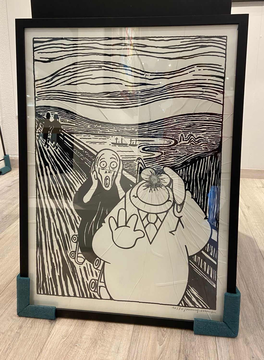 Vitre cassée Munch