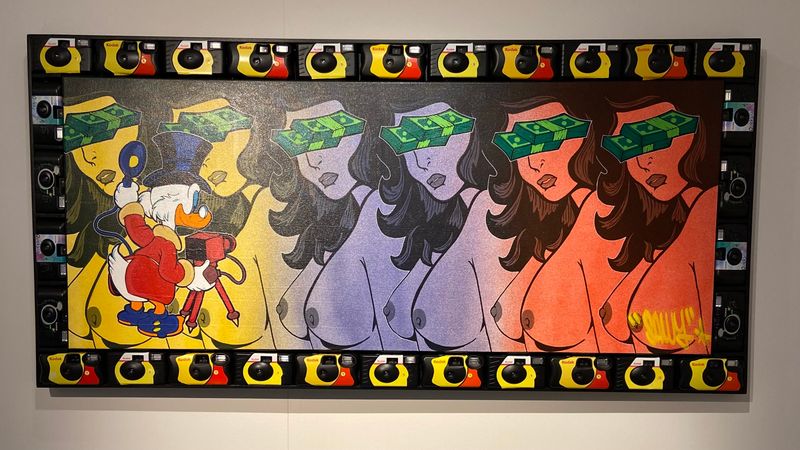 SAWY, Kodak, Toile acrylique, 133 x 65 cm.