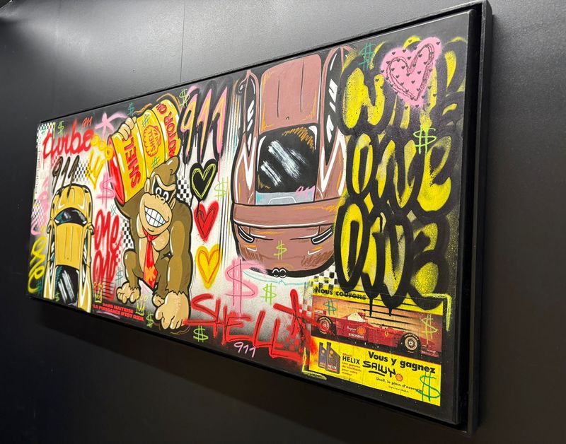 SAWY, Gasolina, Toile acrylique, 123 x 53 cm.