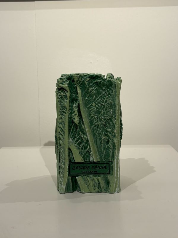 Geluck, Sculpture, bronze, Salade César, 20 ex, 21 cm.